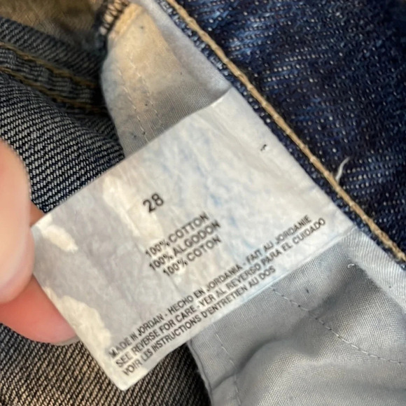 RACHEL Rachel Roy Distressed Rebel Weekend Blue Medium Wash Mid Rise Jeans 28 - Picture 7 of 9